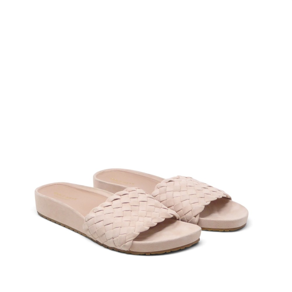 Cole Haan Mojave Womens Sandals Pink Woven Suede Slide 9.5M